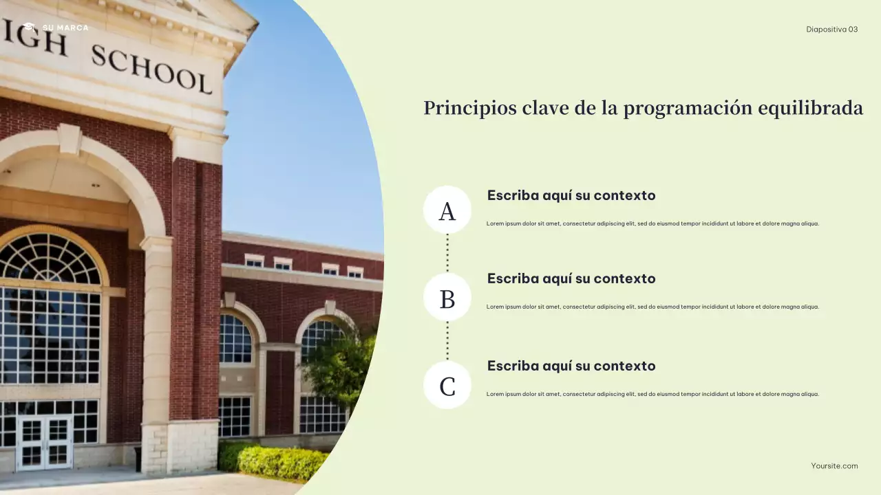 Presentación del horario del Navy Modern College