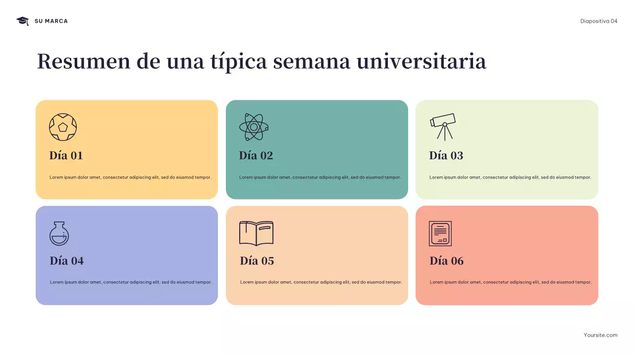 Presentación del horario del Navy Modern College