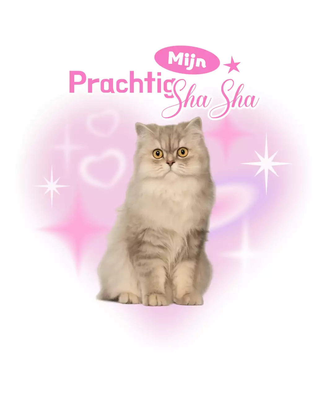 Roze schattige huisdierstickers