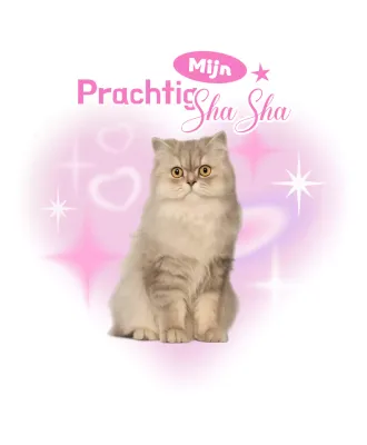 Roze schattige huisdierstickers