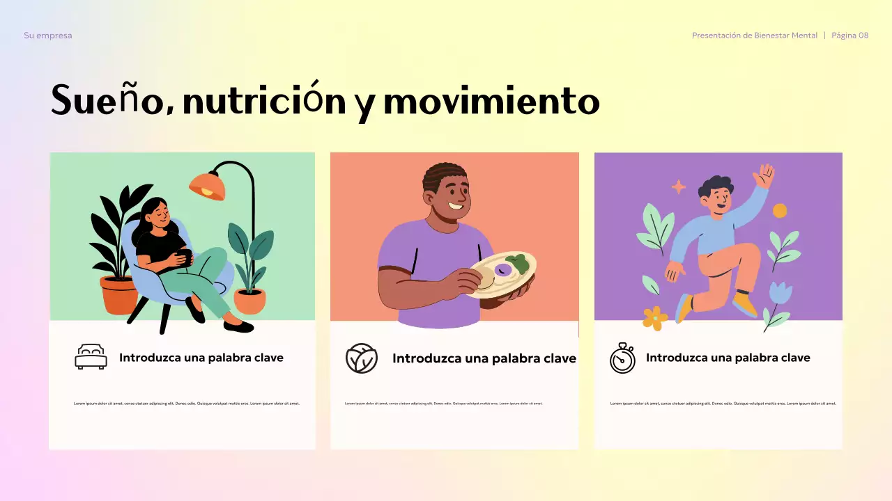 Presentación sobre el bienestar mental en la universidad (Beige Aesthetic Mental Wellness in College)