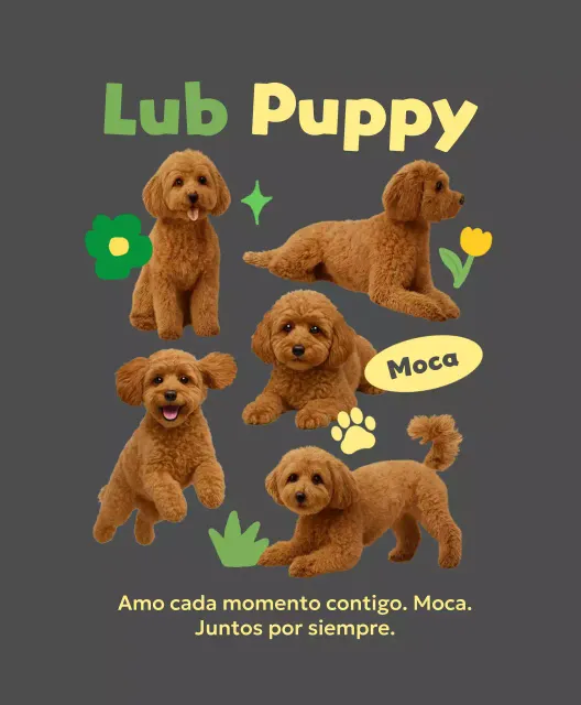 Marco de fotos gris para mascotas y bebés