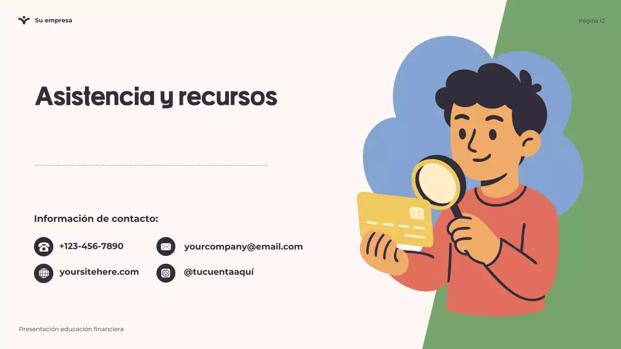 Presentación lúdica sobre educación financiera