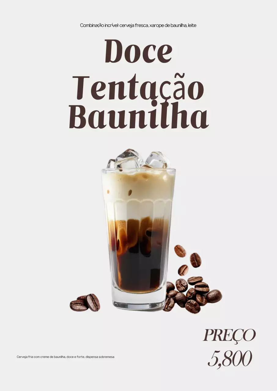 Anúncio de café moderno Ivory
