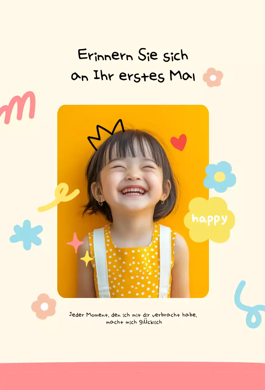 Gelbe Baby-Erinnerungen, Leben, 4-teilig