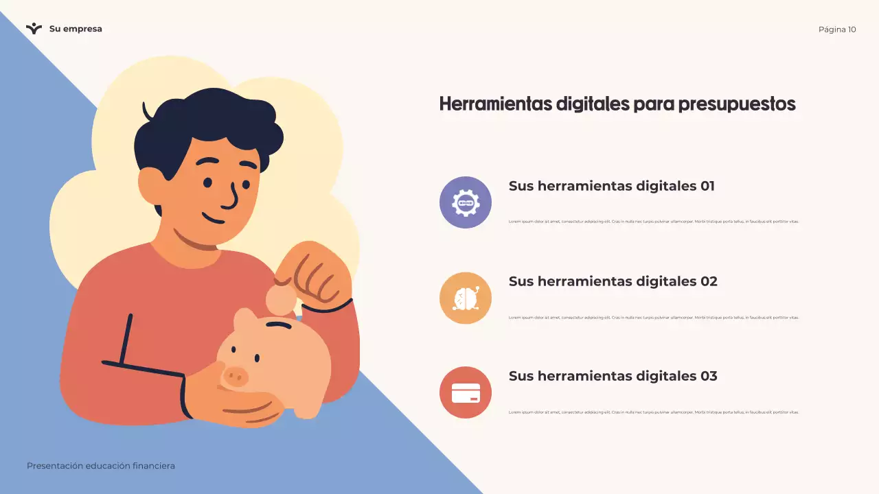 Presentación lúdica sobre educación financiera