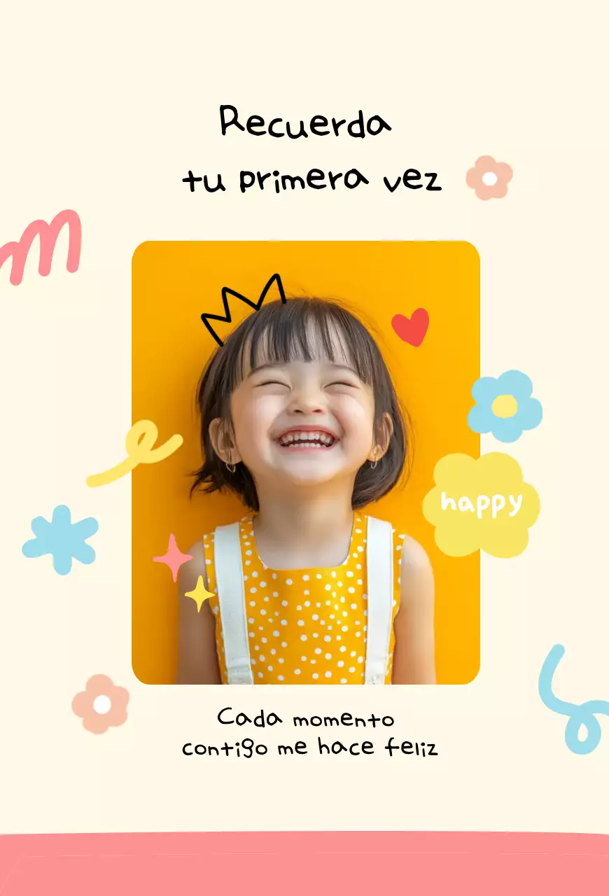 Recuerdos de bebé amarillo Vida 4 cortes