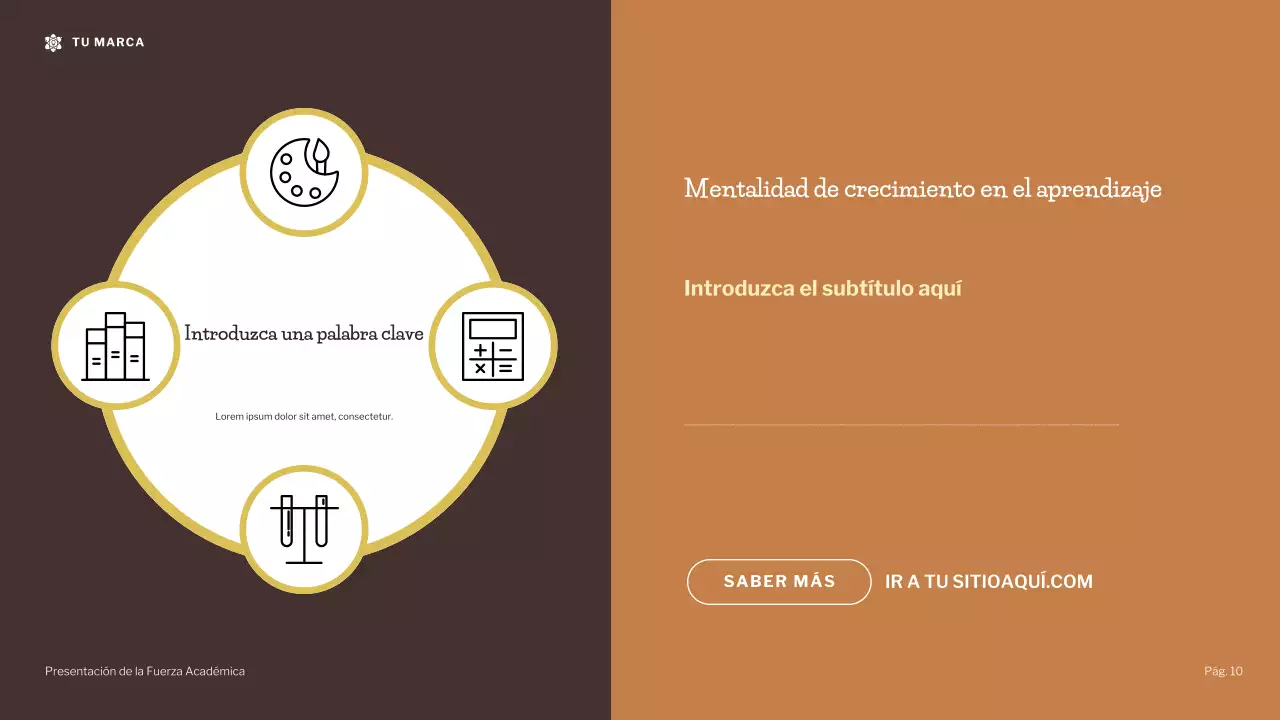 Presentación de fortaleza académica de la ilustración moderna de Brown