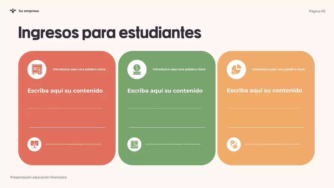 Presentación lúdica sobre educación financiera