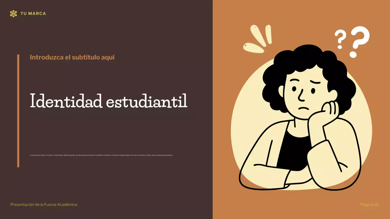 Presentación de fortaleza académica de la ilustración moderna de Brown