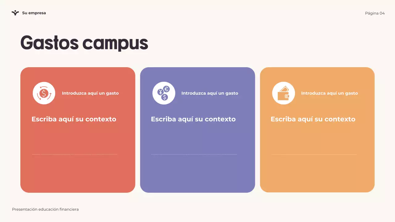 Presentación lúdica sobre educación financiera