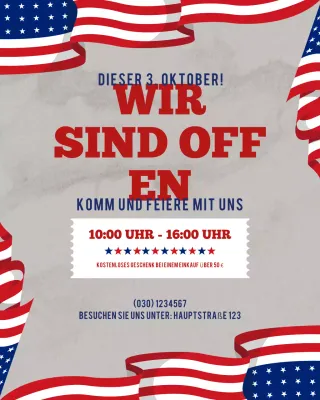 Instagram-Post zur Ankündigung des roten patriotischen Feiertags