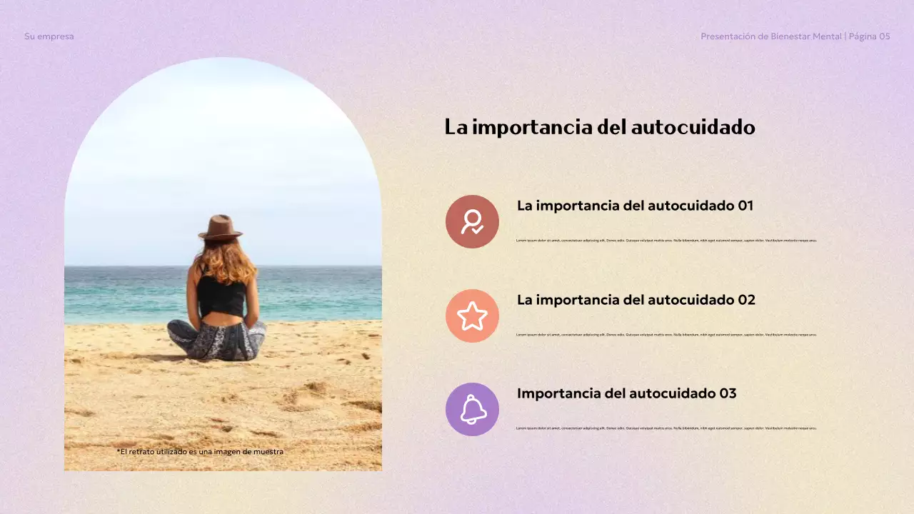 Presentación sobre el bienestar mental en la universidad (Beige Aesthetic Mental Wellness in College)