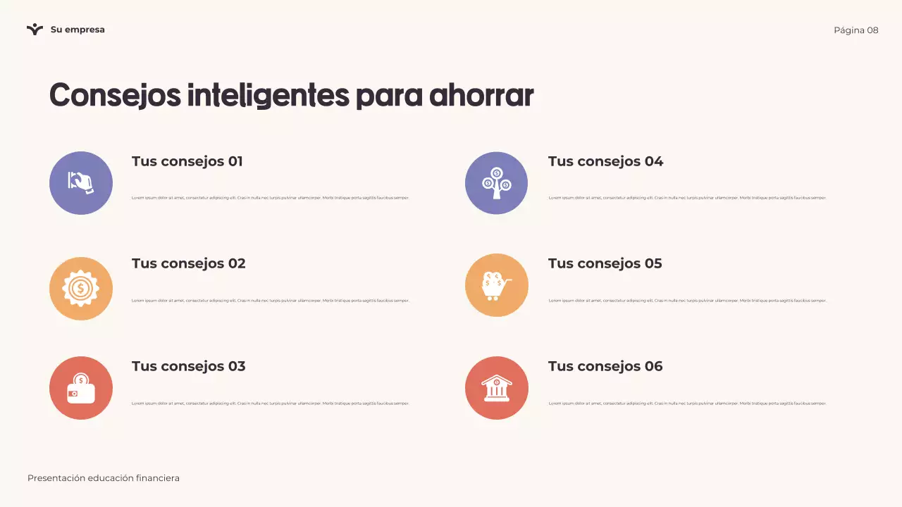 Presentación lúdica sobre educación financiera