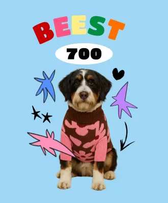 Hemelsblauwe Pop Pet Goods