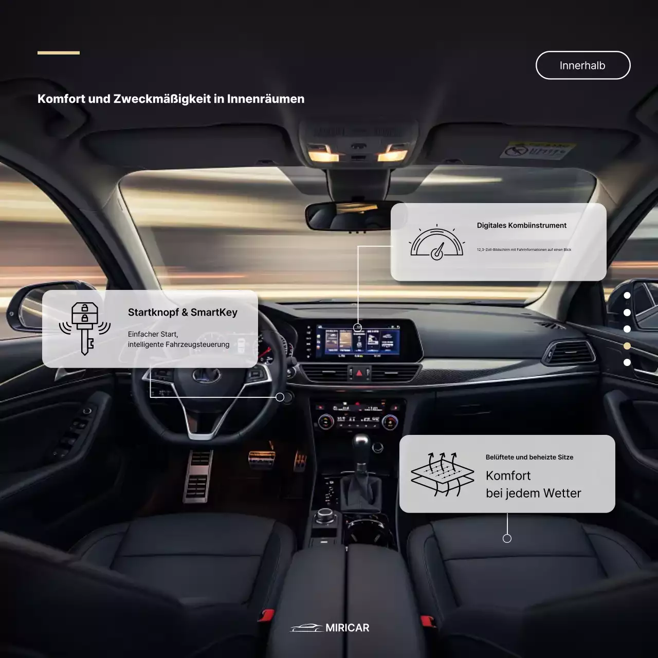 Weiße moderne Autowerbung