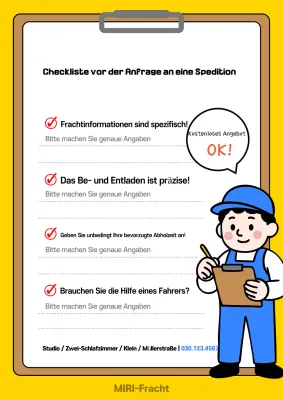 Yellow Baby Umzugs-LKW-Leitfaden