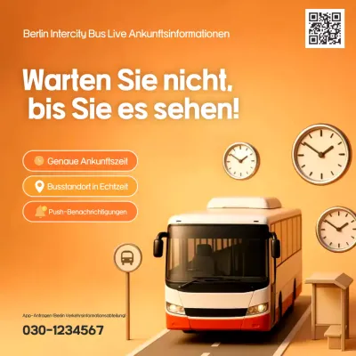 Orange Modern Verkehrsinformationsleitfaden