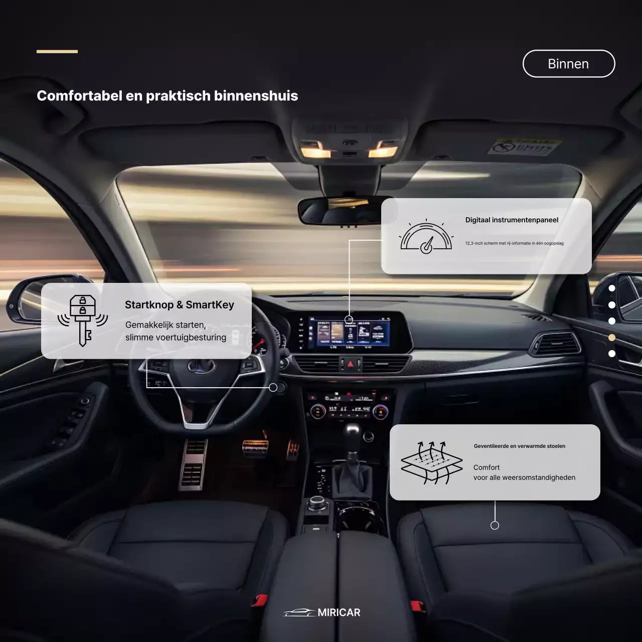 Witte moderne auto-advertentie