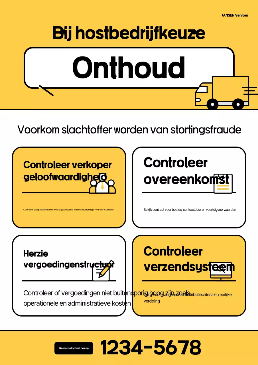 Gele richtlijnen voor schone verhuizingen