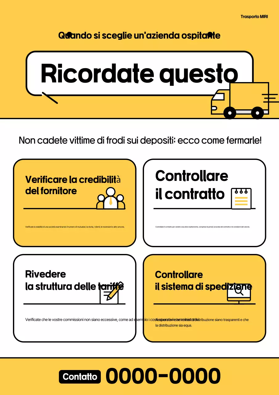 Linee guida sulla sicurezza per traslochi puliti in giallo