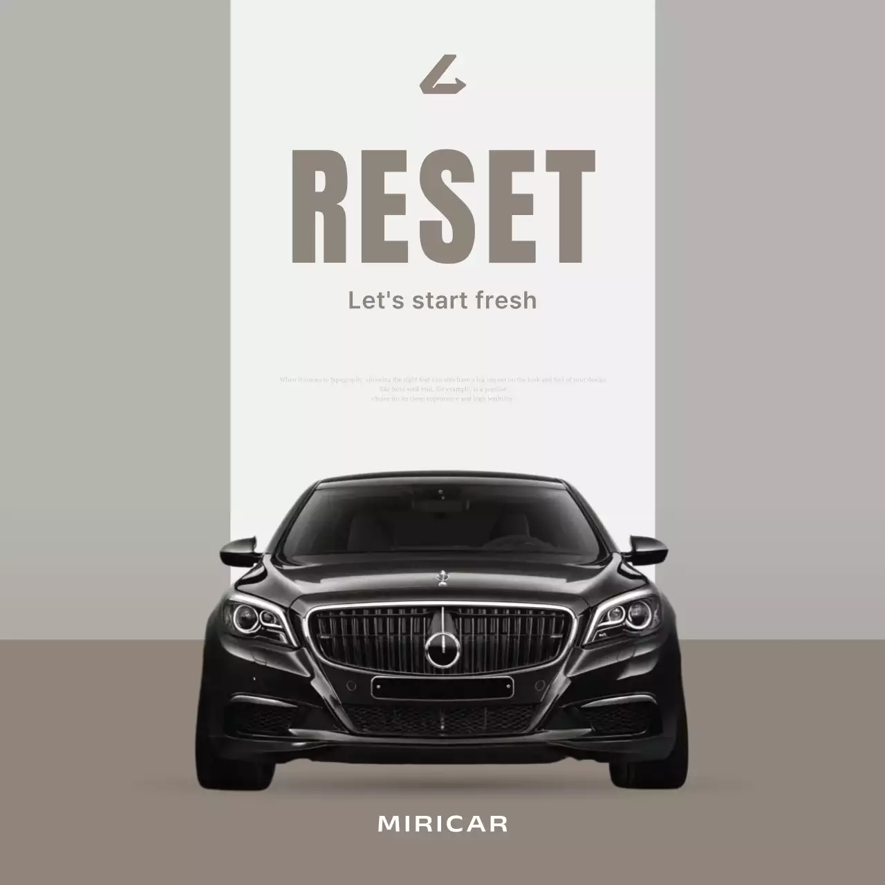 iklan mobil modern abu-abu