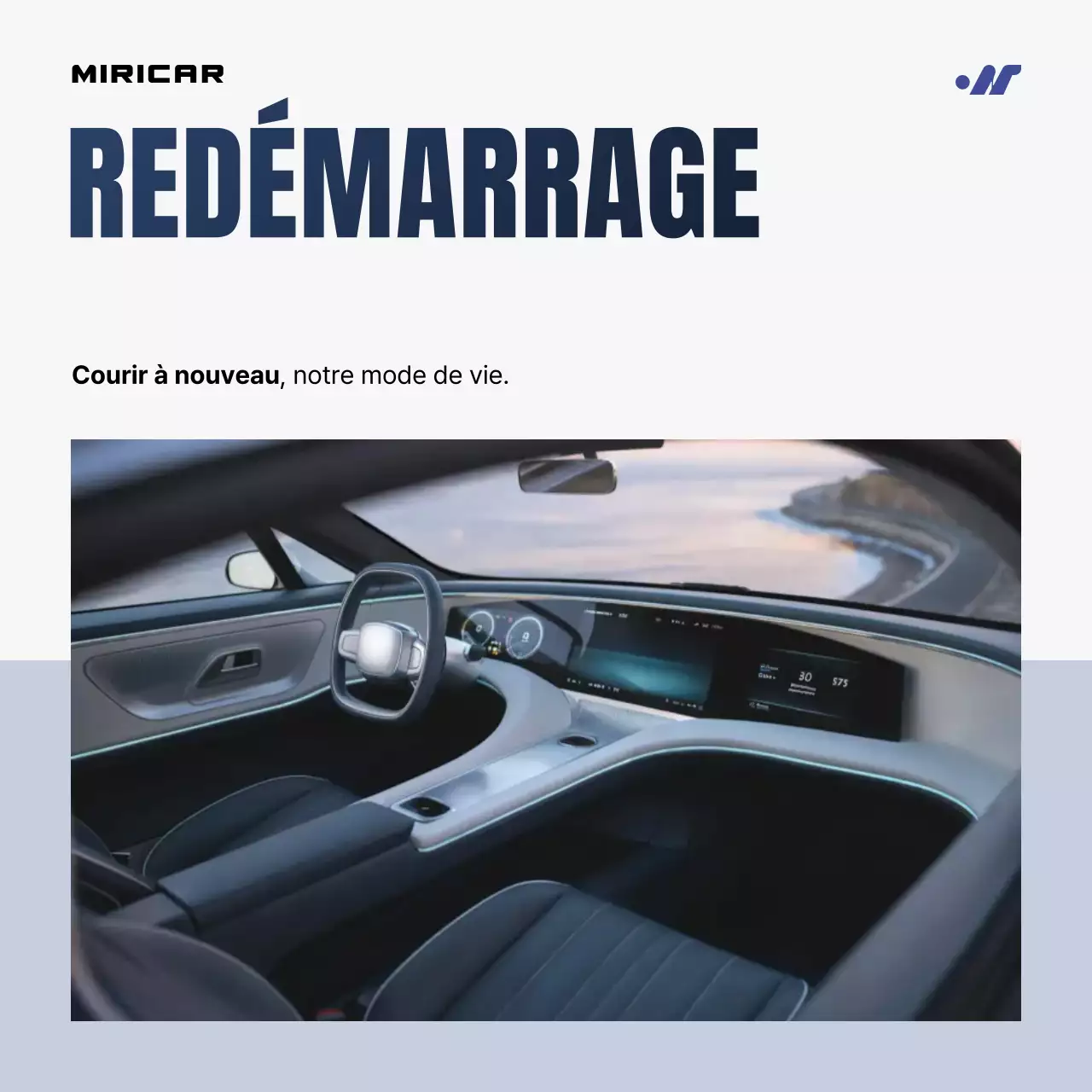 publicité pour une voiture grise moderne