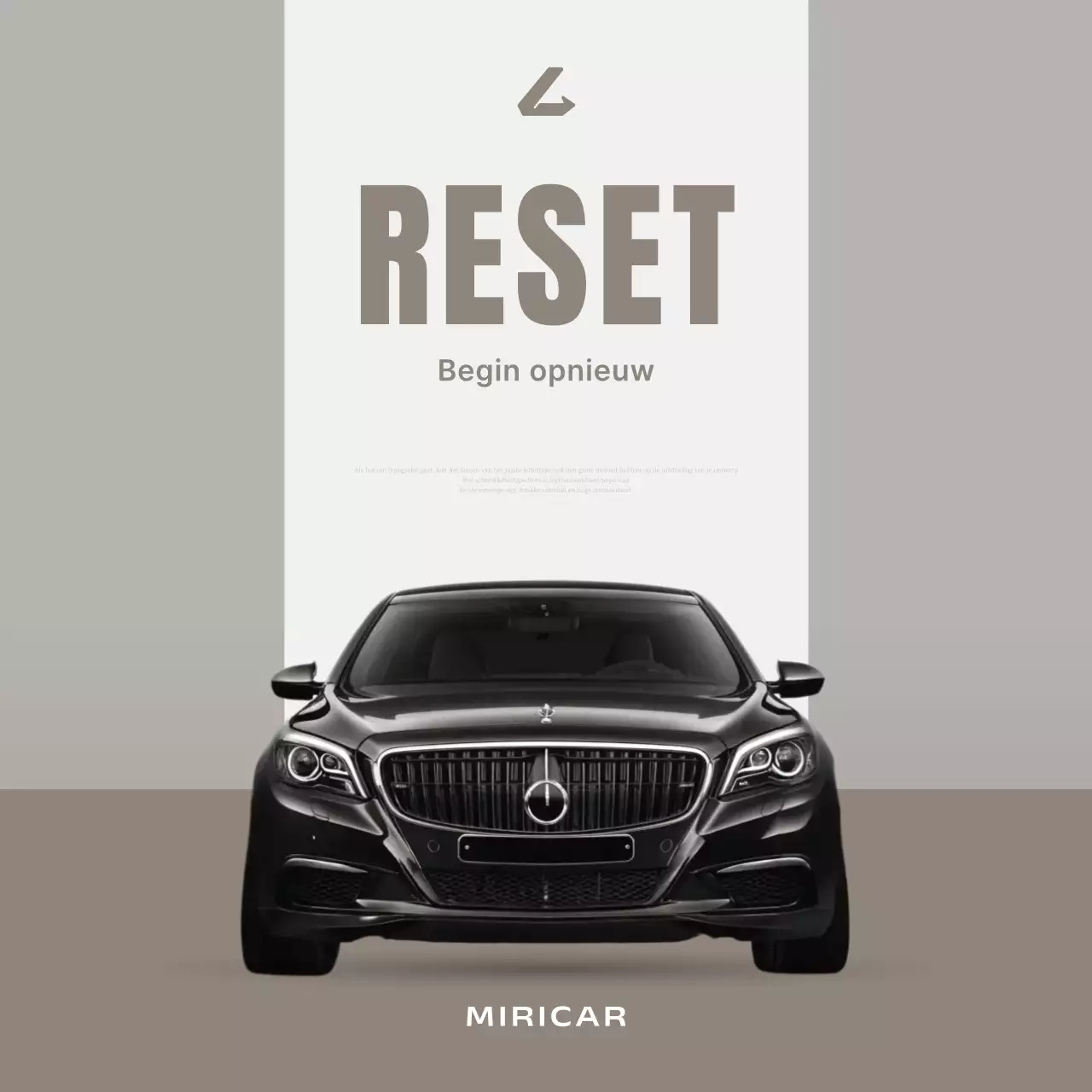 grijze moderne auto-advertentie