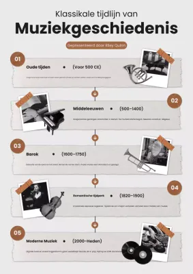 Muziekgeschiedenis webposter