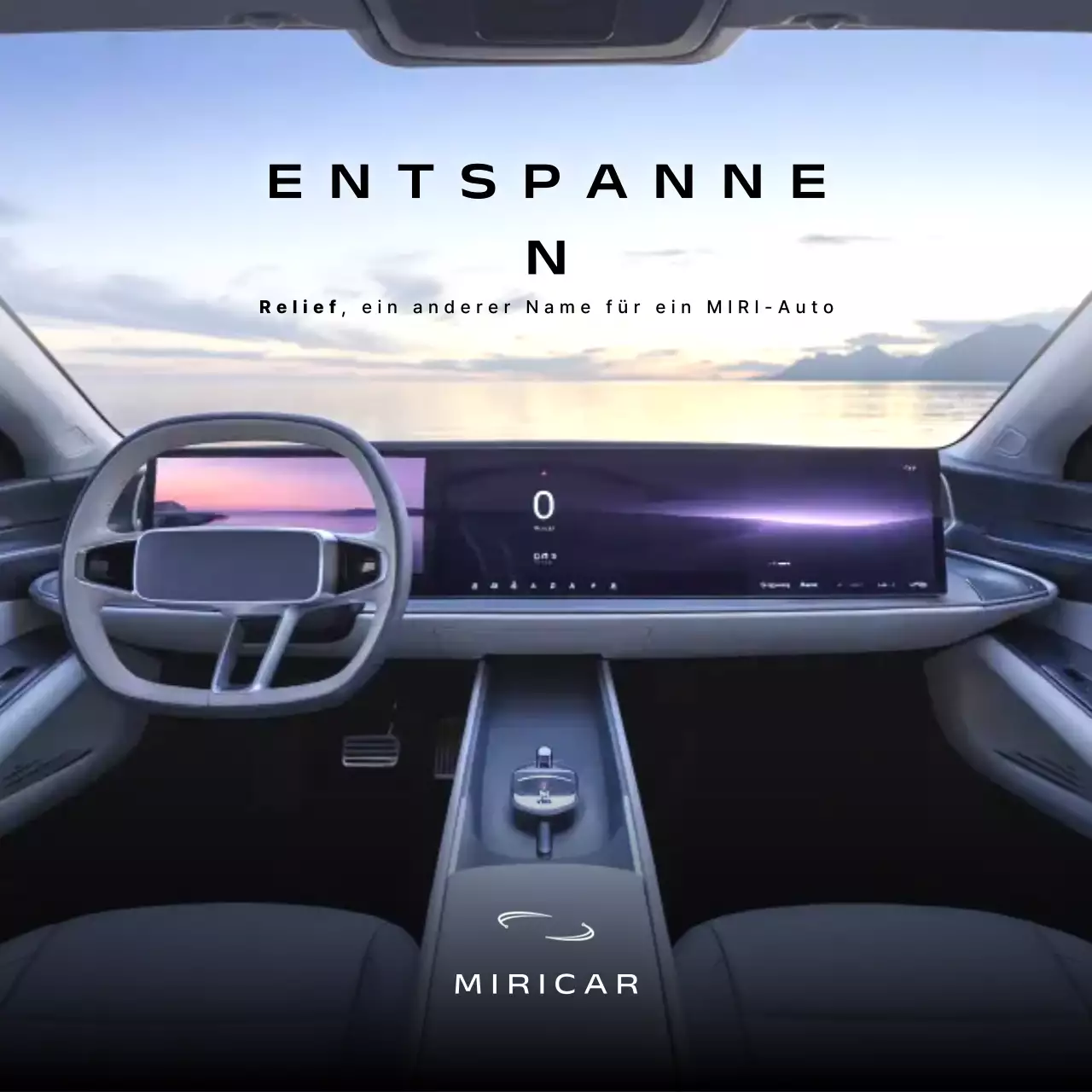 schwarze moderne Autowerbung