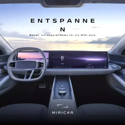 schwarze moderne Autowerbung