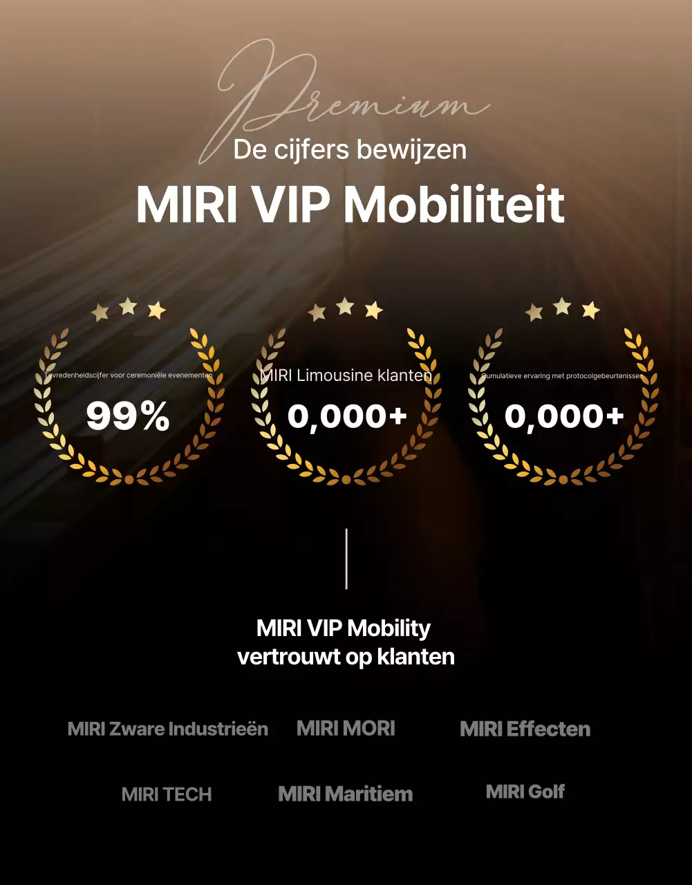 Zwarte luxe mobiliteitsadvertentie