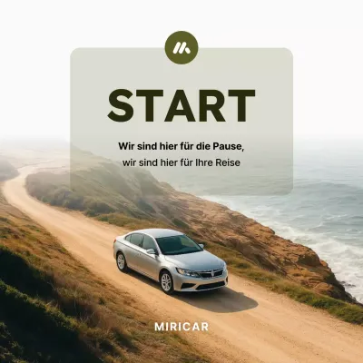 Beige, einfache Autowerbung