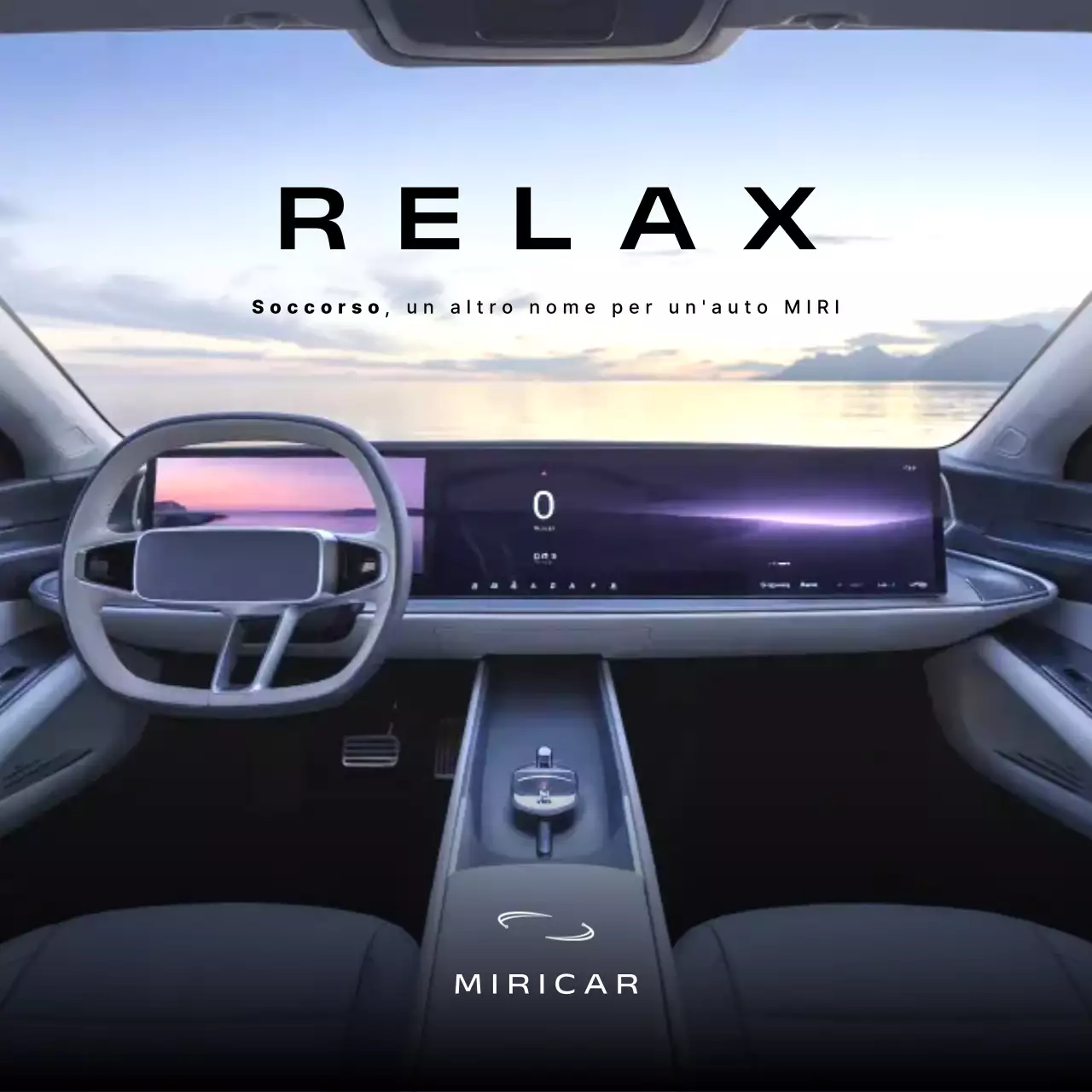 pubblicità di auto moderna nera