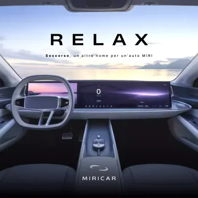 pubblicità di auto moderna nera