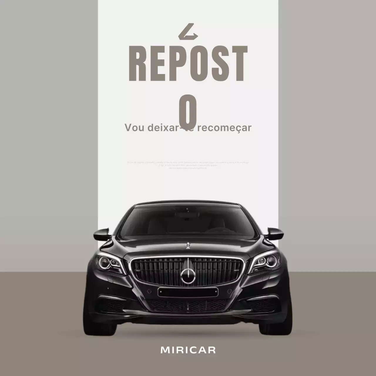 propaganda de carro moderno cinza