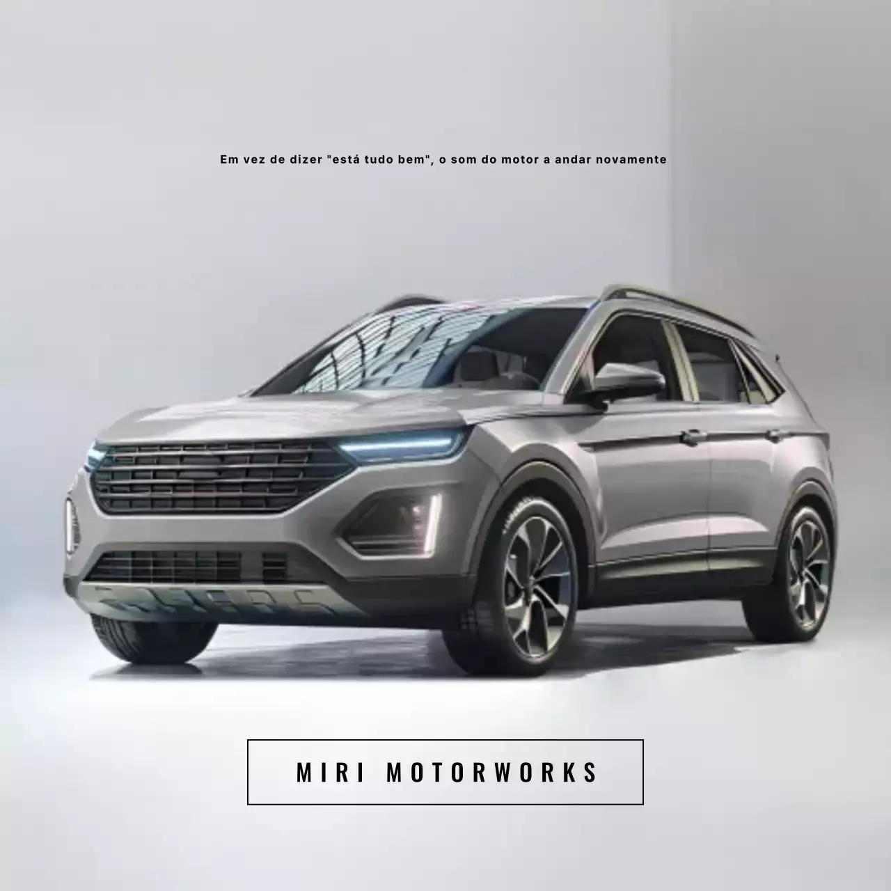 propaganda de carro moderno cinza