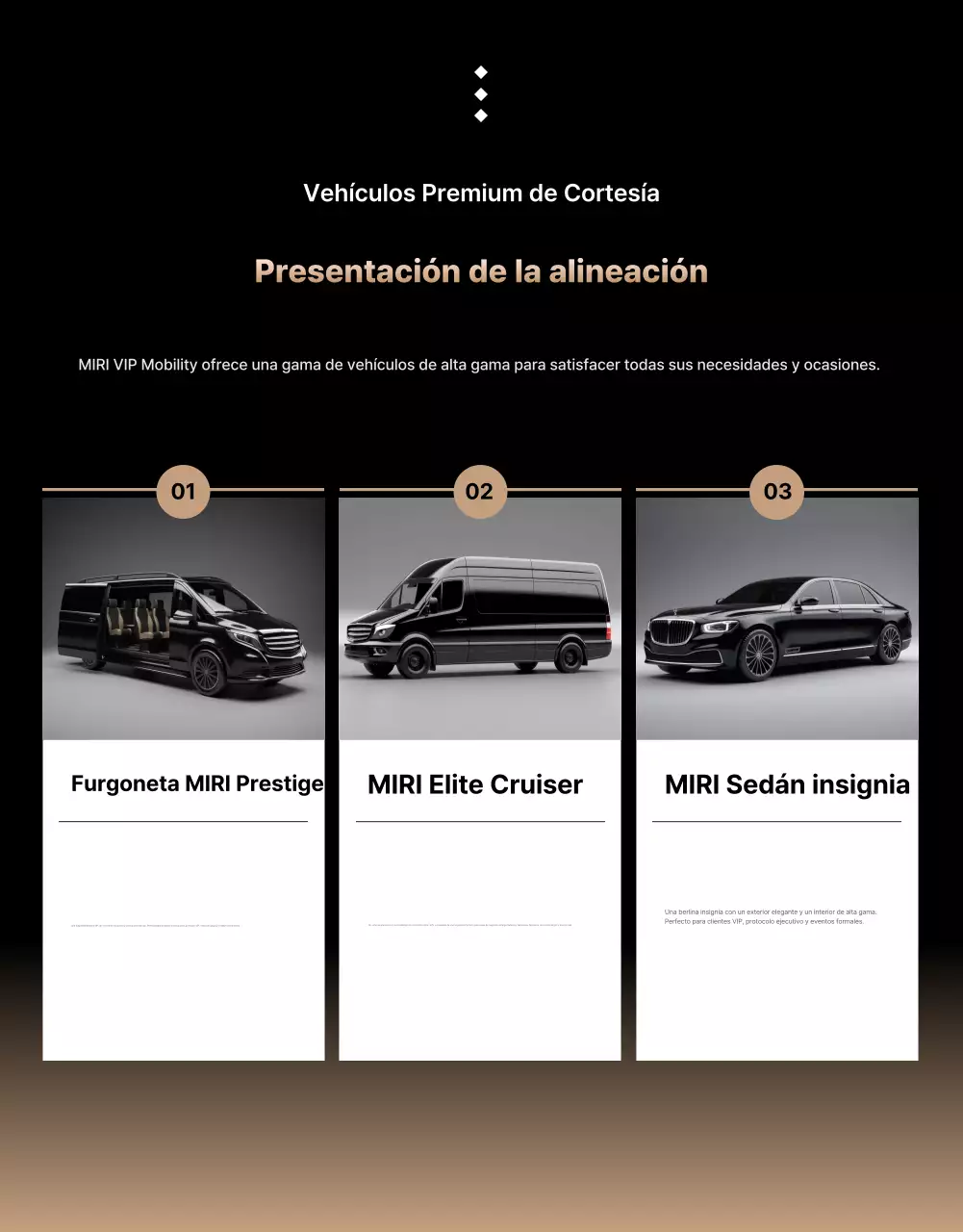 Anuncio de movilidad de lujo negra