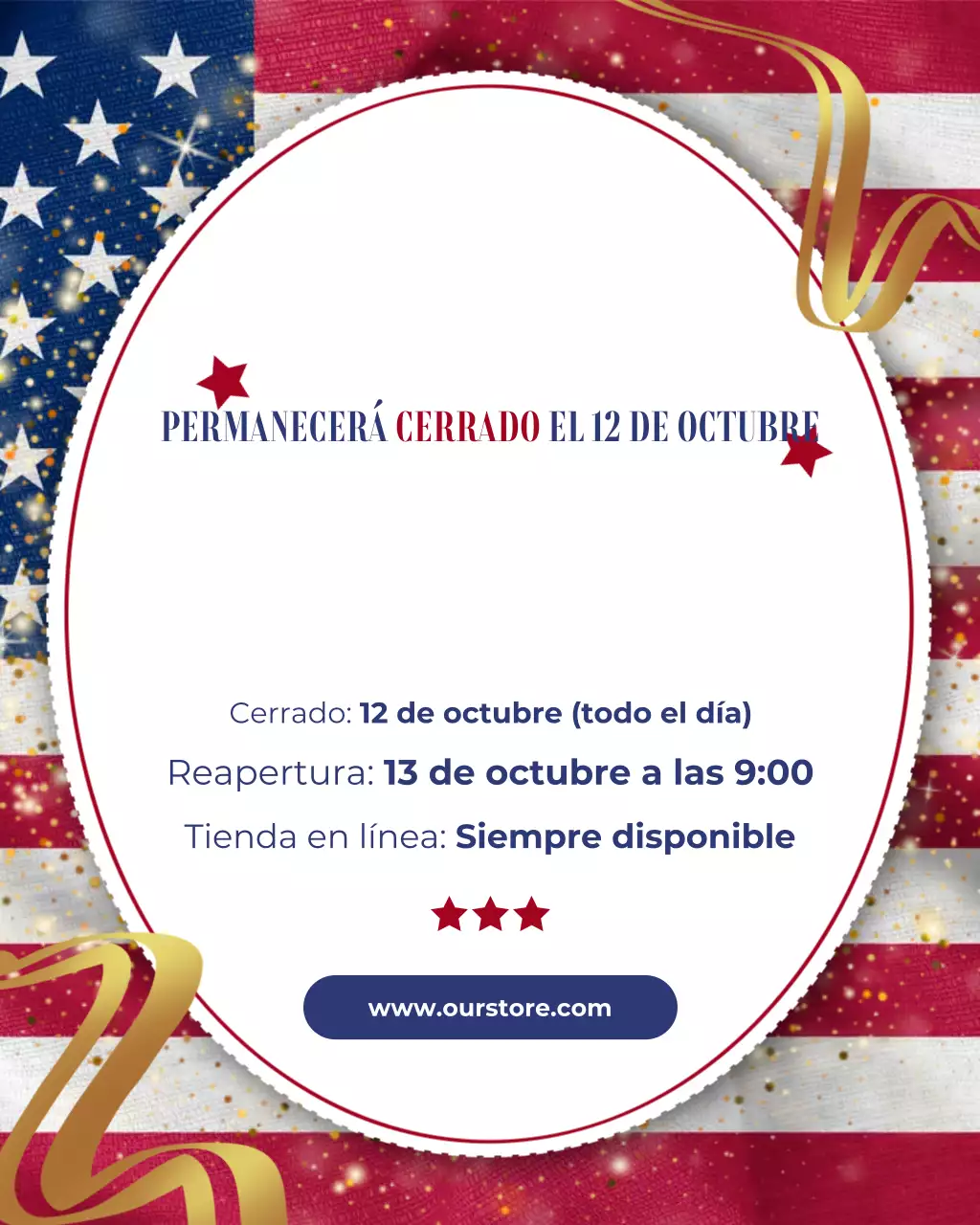 Publicación de Instagram del 4 de julio: Estamos cerrados