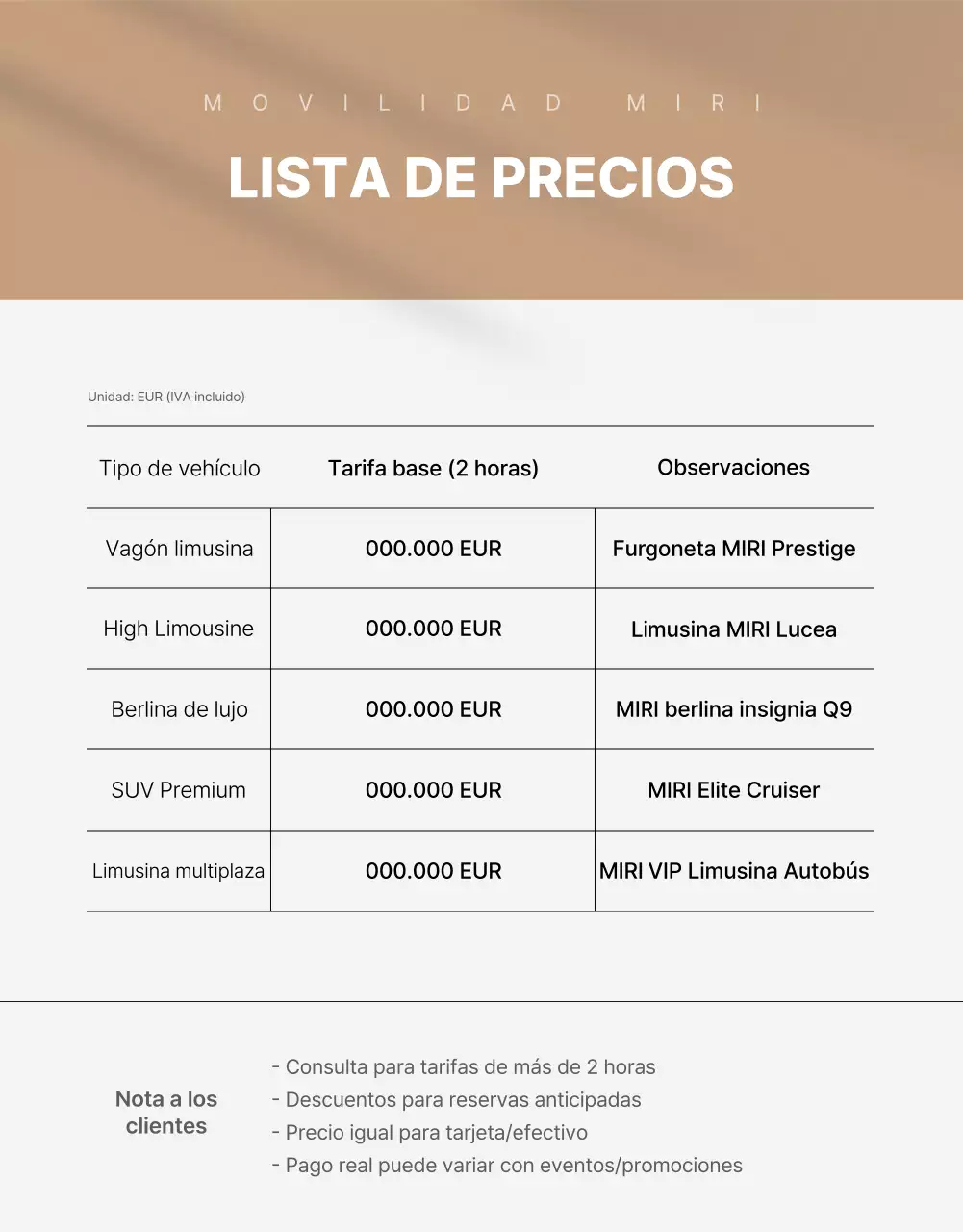 Anuncio de movilidad de lujo negra