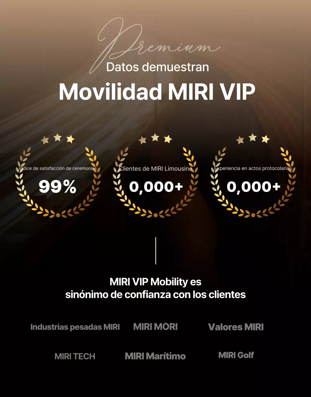 Anuncio de movilidad de lujo negra