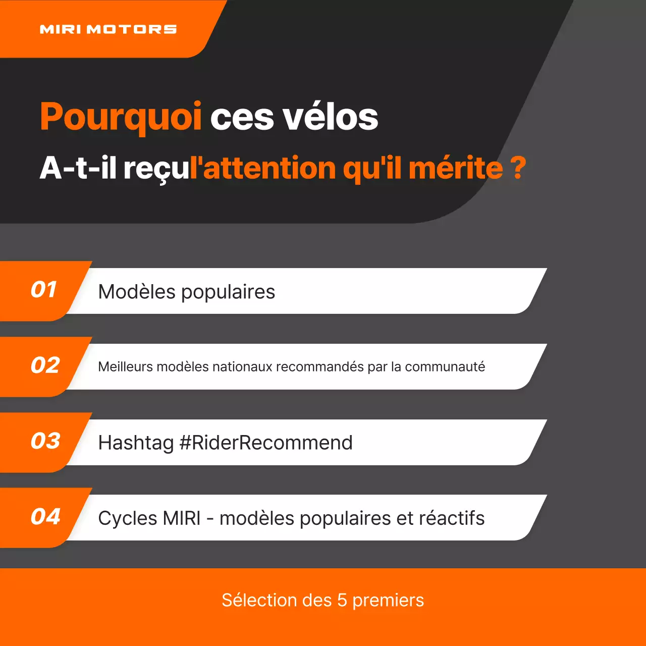 Publicité pour une moto moderne orange