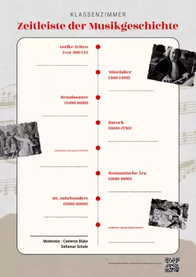 beige klassischer Musikunterrichtsführer