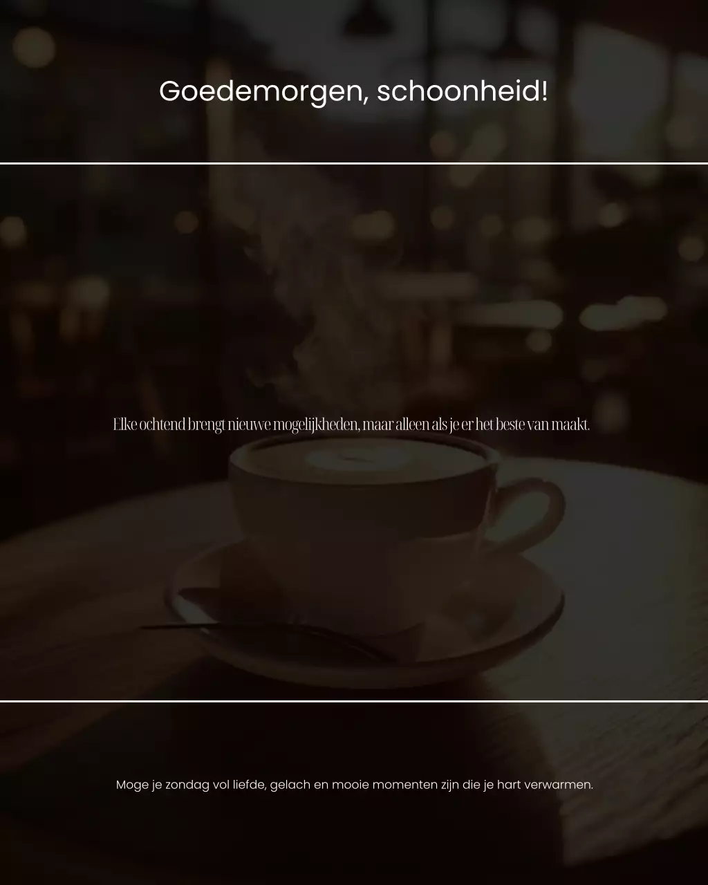 Ochtendgroeten Instagram-bericht