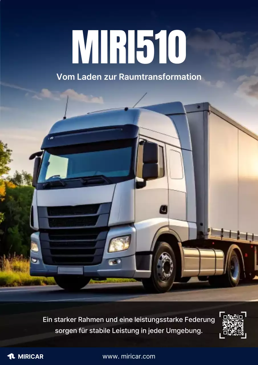 Blaue moderne Transportwerbung