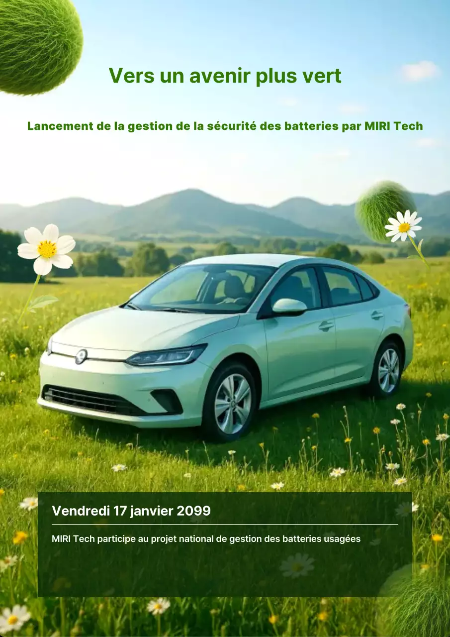 Technologie des véhicules électriques naturels et verts