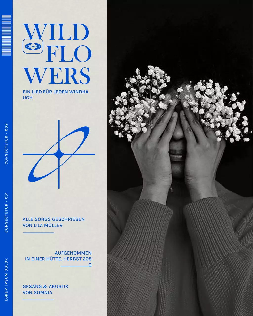 Blue Modern Albumcover-Post