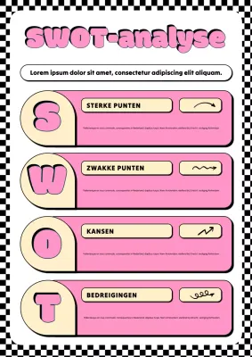 Roze Retro Businessplan Poster