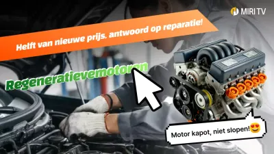Groene moderne auto-advertentie