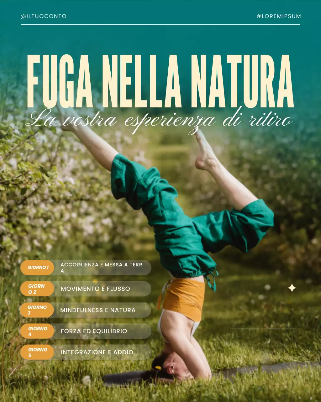 Ritiro rustico benessere nella natura